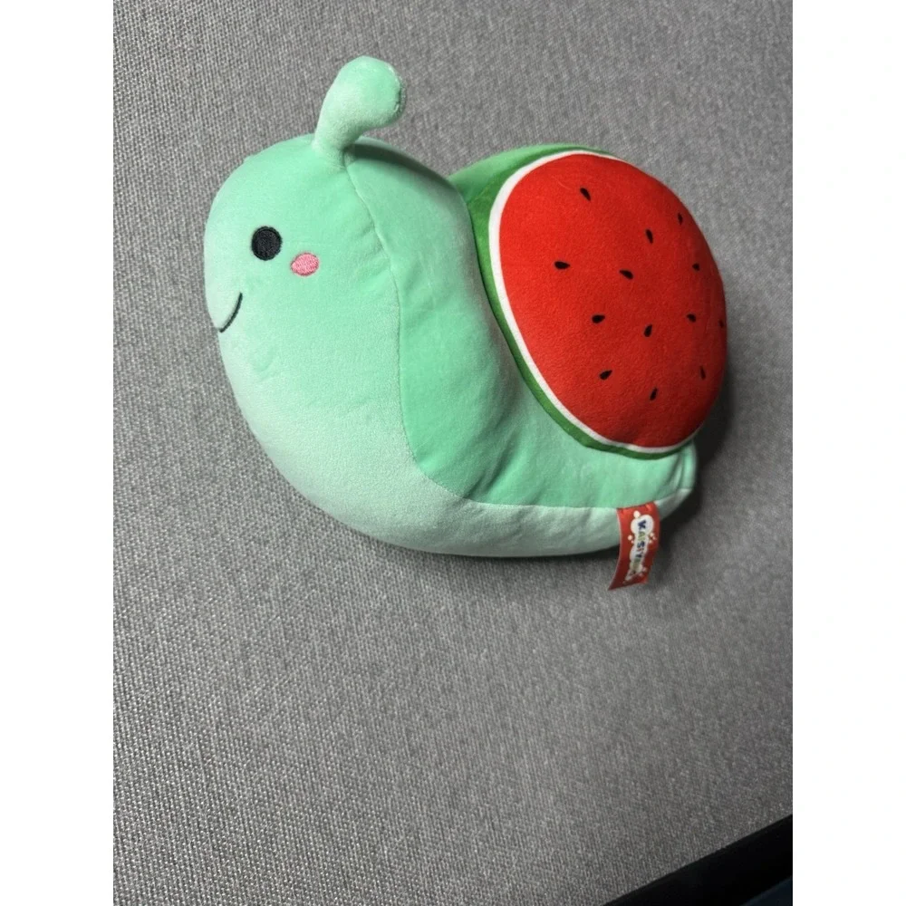 Kaisiyang Green Snail Plush With Watermelon Slice Shell Fruit Themed Stuffed Toy